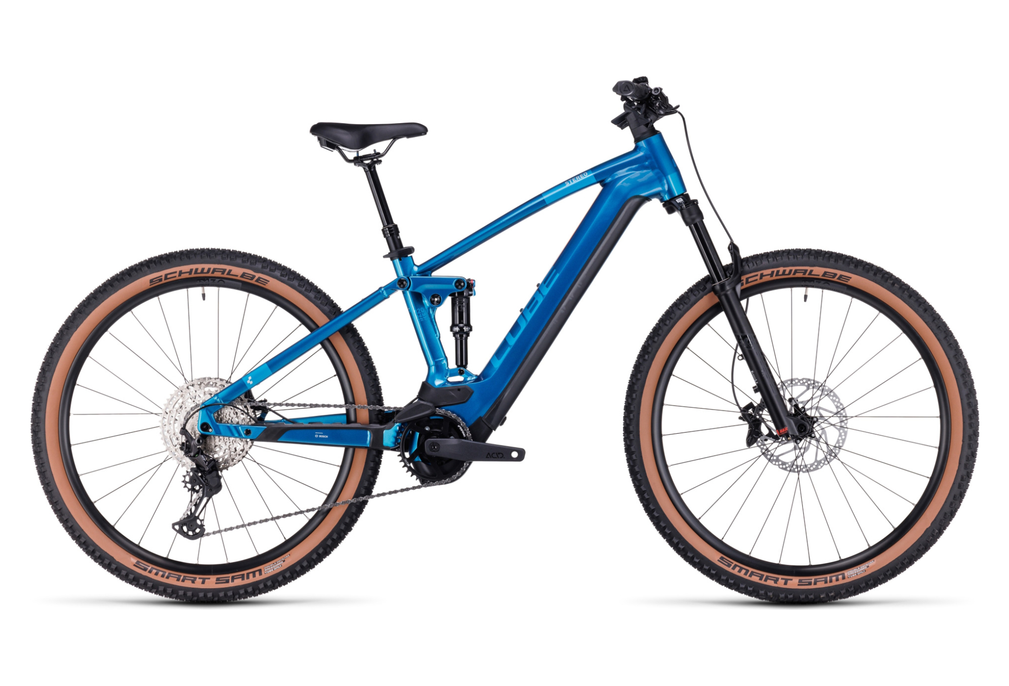 VTT ÉLECTRIQUE TOUT-SUSPENDU CUBE STEREO HYBRID 120 SLX 750 SHIMANO DEORE/XT 12V 750 WH 29'' BLEU ELECTRIC 2023