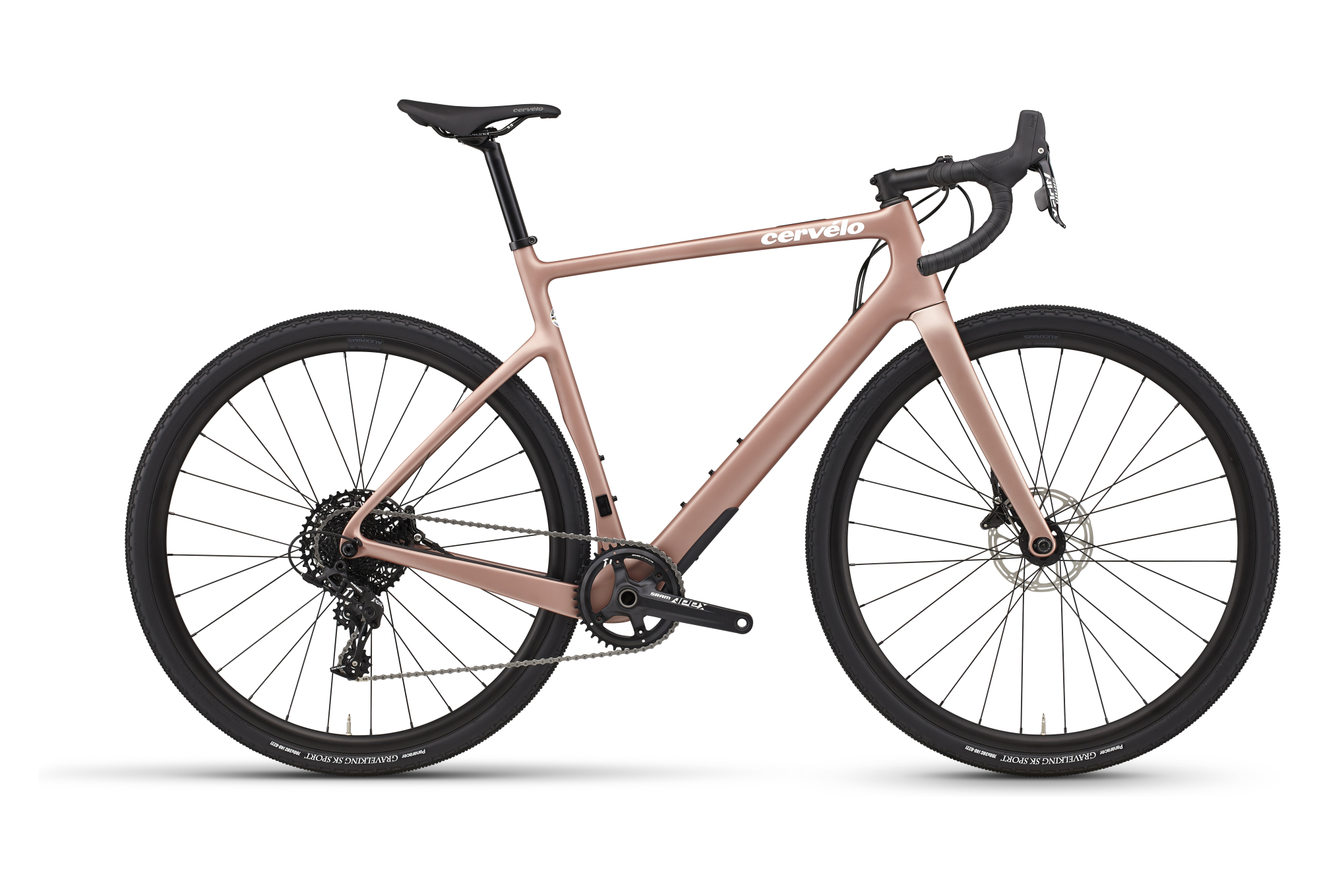 GRAVEL BIKE CERVÉLO ASPERO SRAM APEX 1 11V 700 MM ROSE CHAMPAGNE 2023