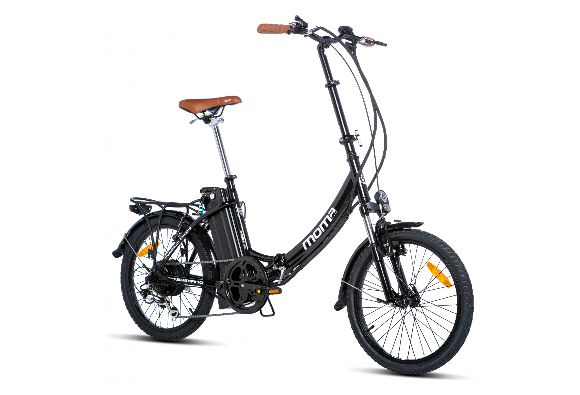 VÉLO PLIANT ELECTRIQUE MOMA BIKES E-20.2 SHIMANO 7V NOIR