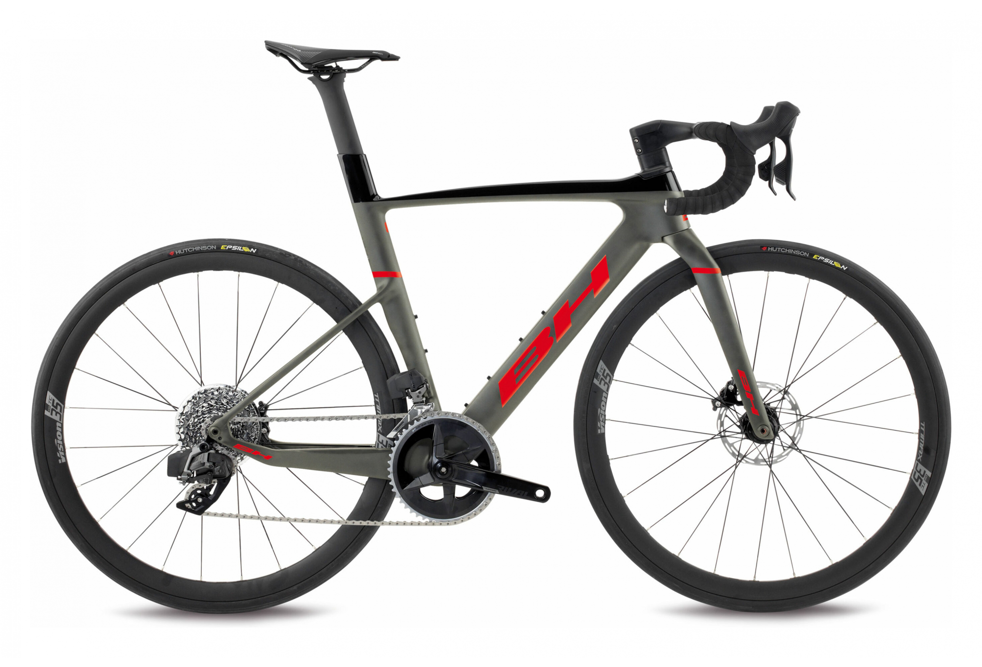 VÉLO DE ROUTE BH AEROLIGHT 6.0 SRAM RIVAL ETAP AXS 12V 700 MM GRIS / ROUGE 2022